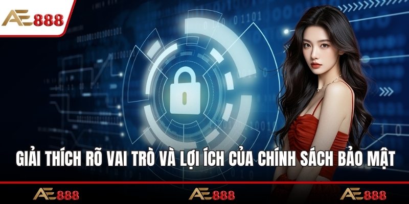 Giải thích rõ vai trò và lợi ích của chính sách bảo mật